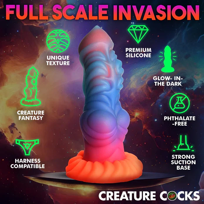 ALIEN INVADER GLOW-IN-THE-DARK DILDO - Image 7