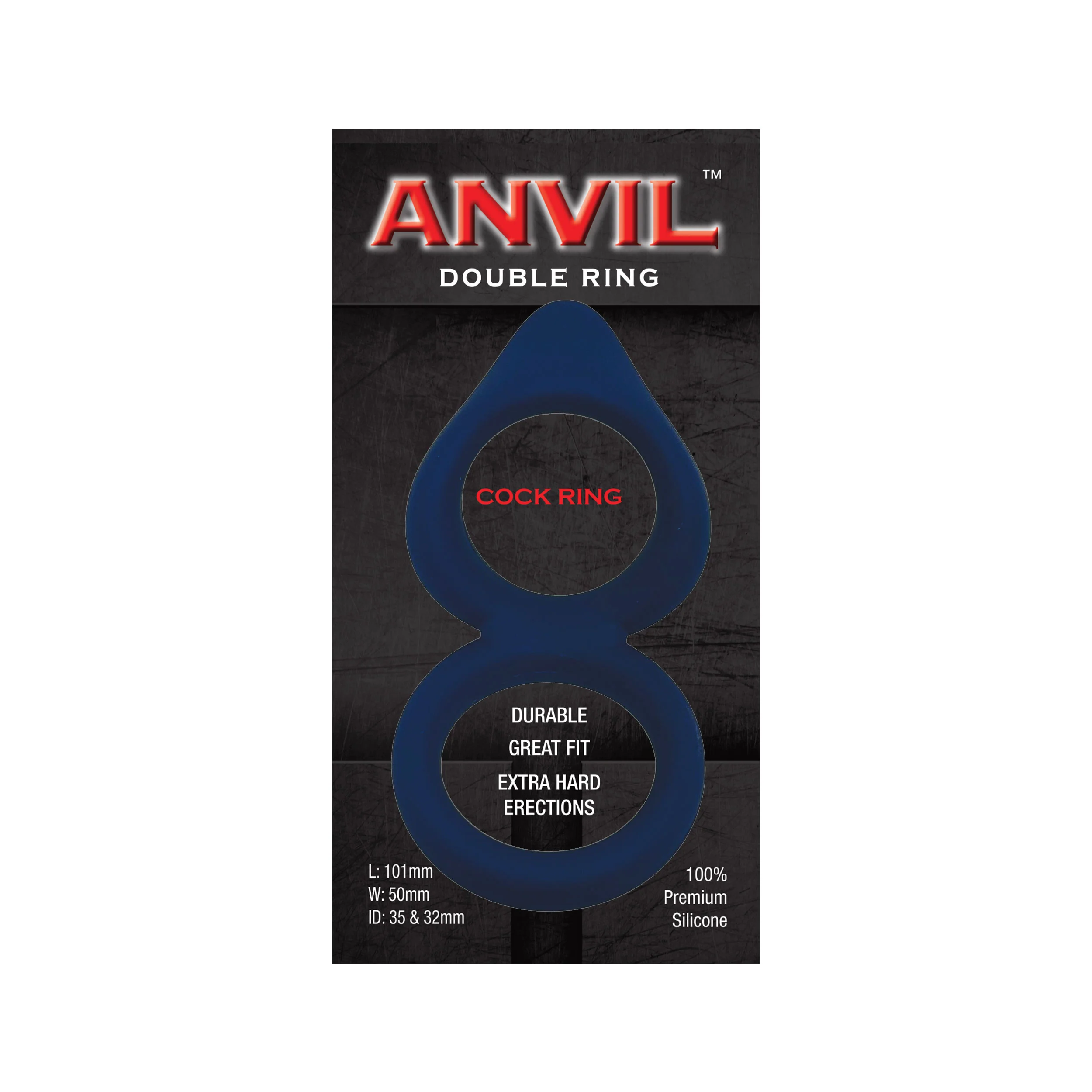 Anvil Dark Blue Double Ring - Image 6