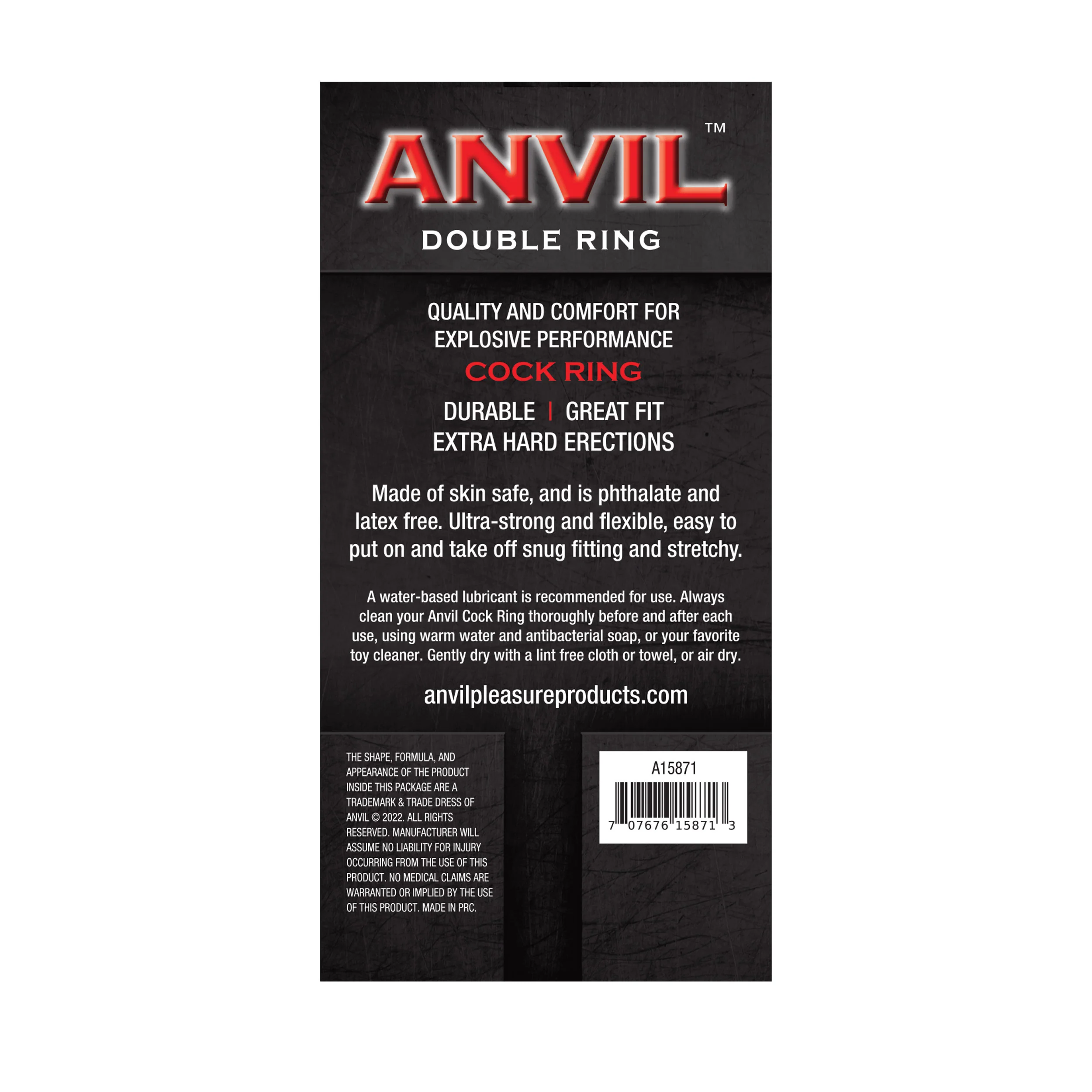 Anvil Glow-in-the-Dark Purple Double Ring - Image 5