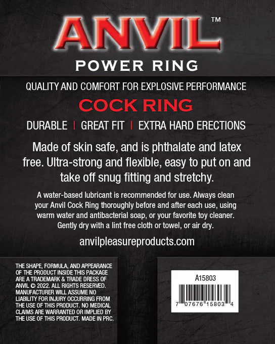Anvil Yellow/Black Power Ring - Image 4