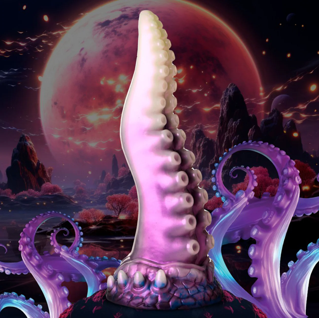 THE ASTROPUS TENTACLE SILICONE DILDO BY CREATURE COCKS - Image 9