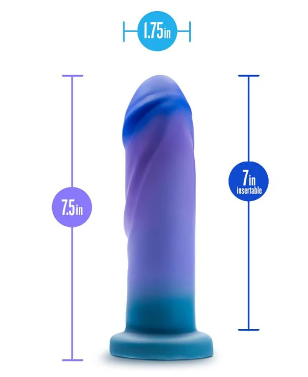Avant Midnight Rendezvous Dildo - Ocean Blue - Image 2