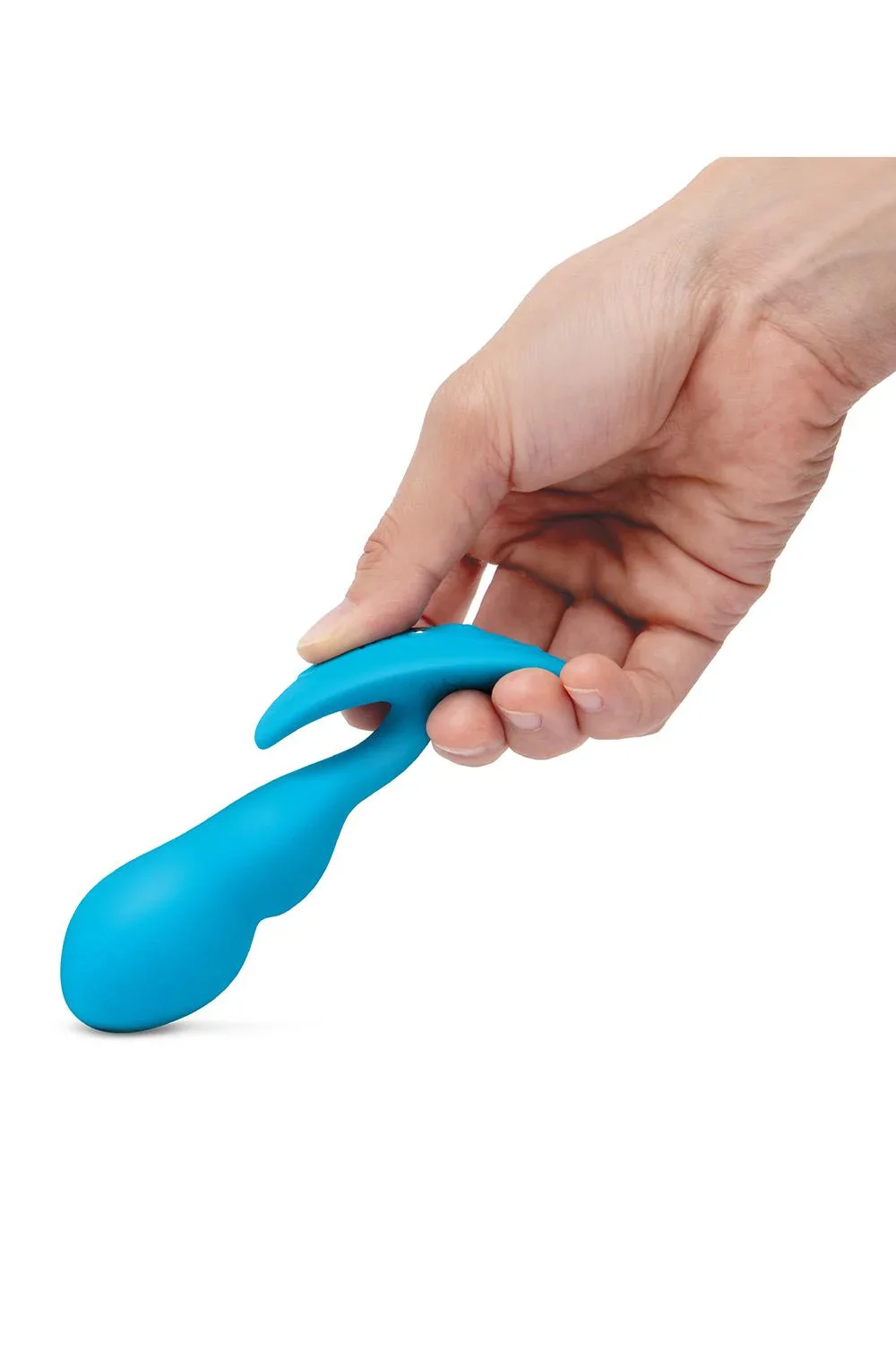 b-Vibe Remote Control P-Spot Snug Plug in Blue - Image 6