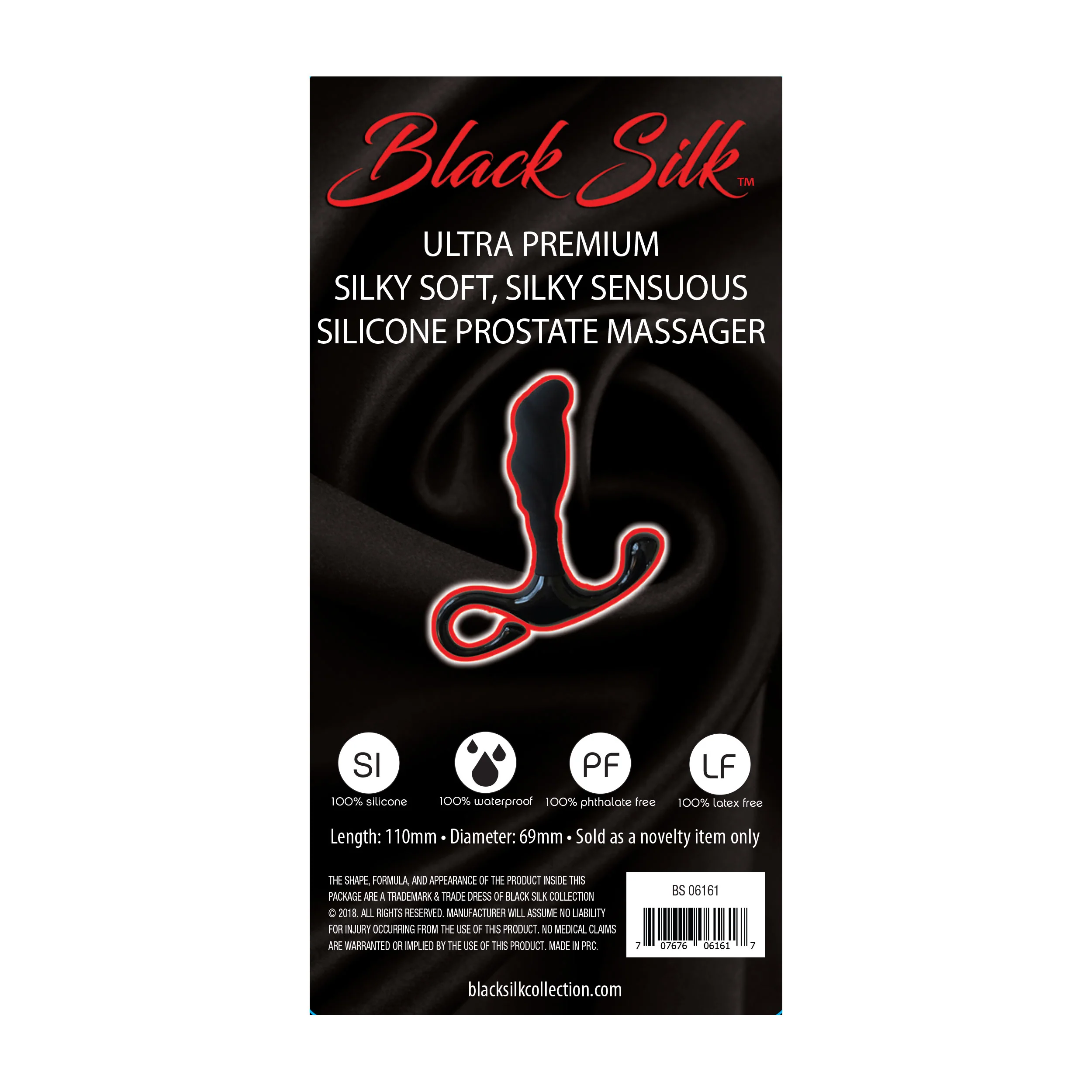 Black Silk Prostate Massager - Image 3