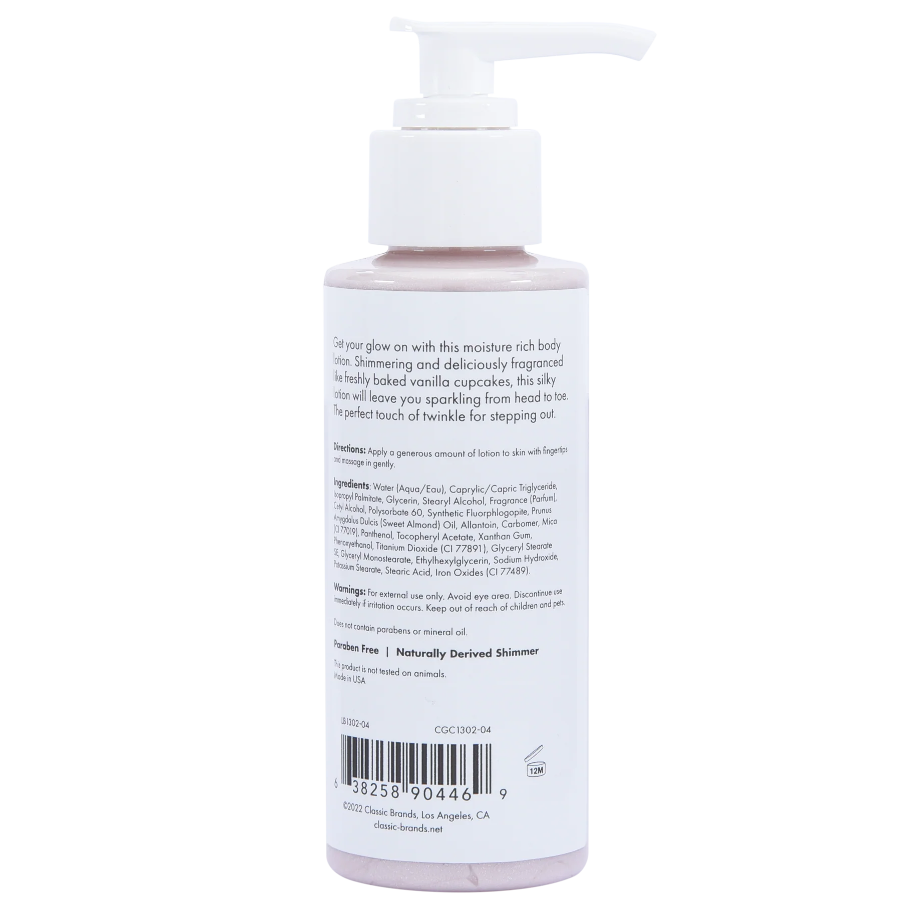 Glow Vanilla Cupcake Shimmer Lotion Pink - 4 oz - Image 2
