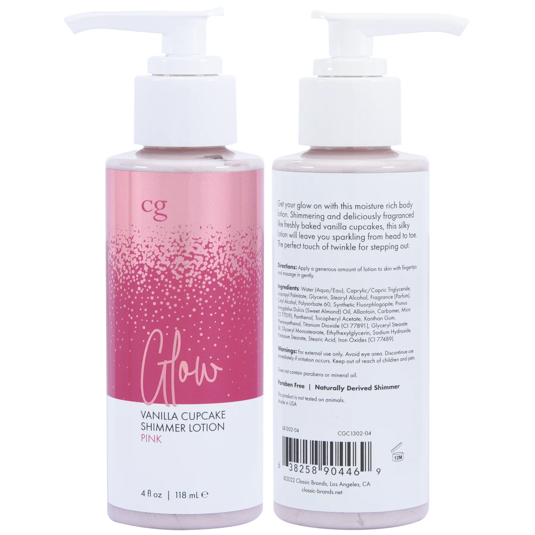 Glow Vanilla Cupcake Shimmer Lotion Pink - 4 oz - Image 3