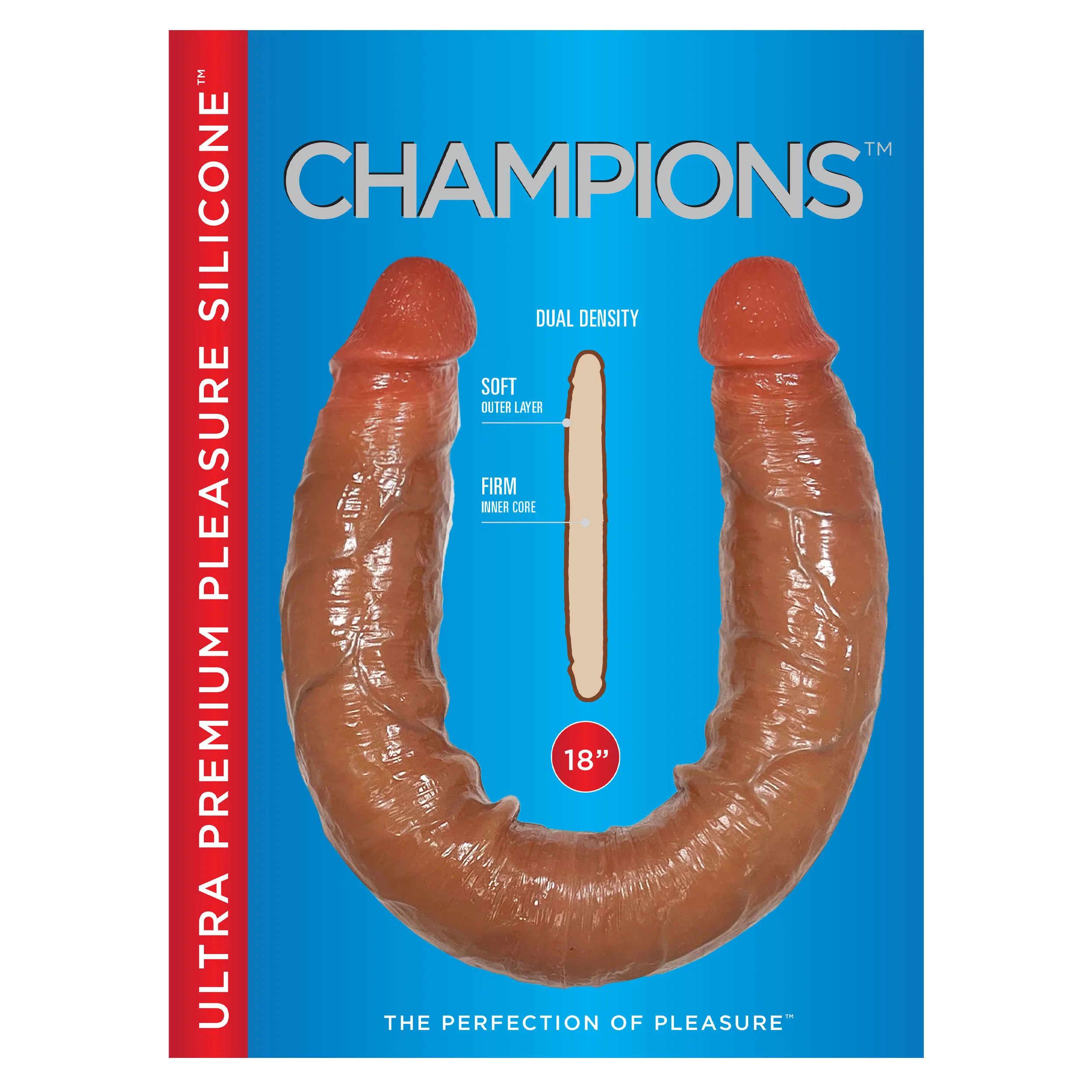 Champions Ultra-Premium Pleasure 18" Silicone Dildo - Image 3