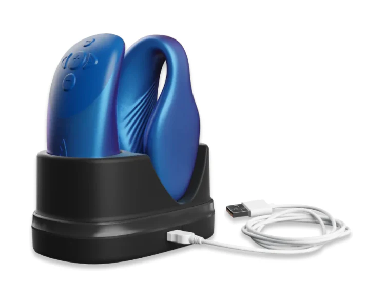 Chorus by We-Vibe Couples Vibrator in Cosmic Blue - Image 3