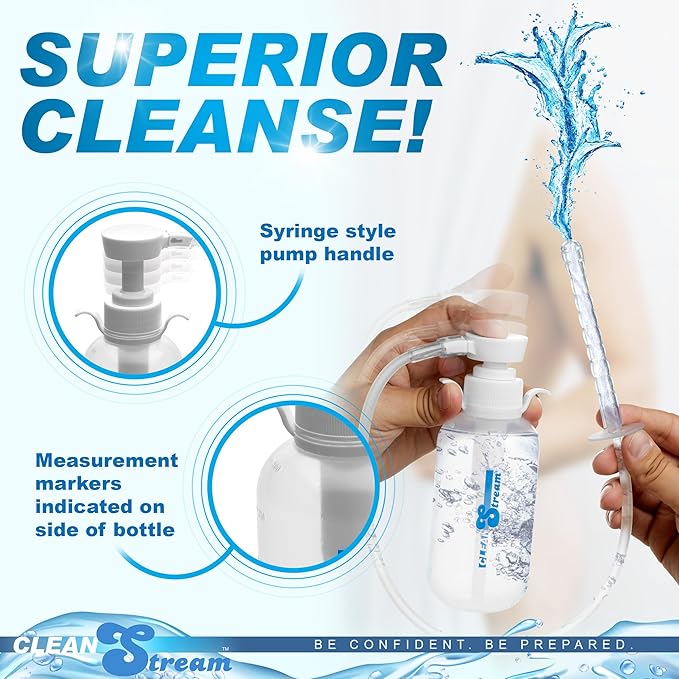CleanStream Pump Action Enema Bottle with Nozzle - Image 3