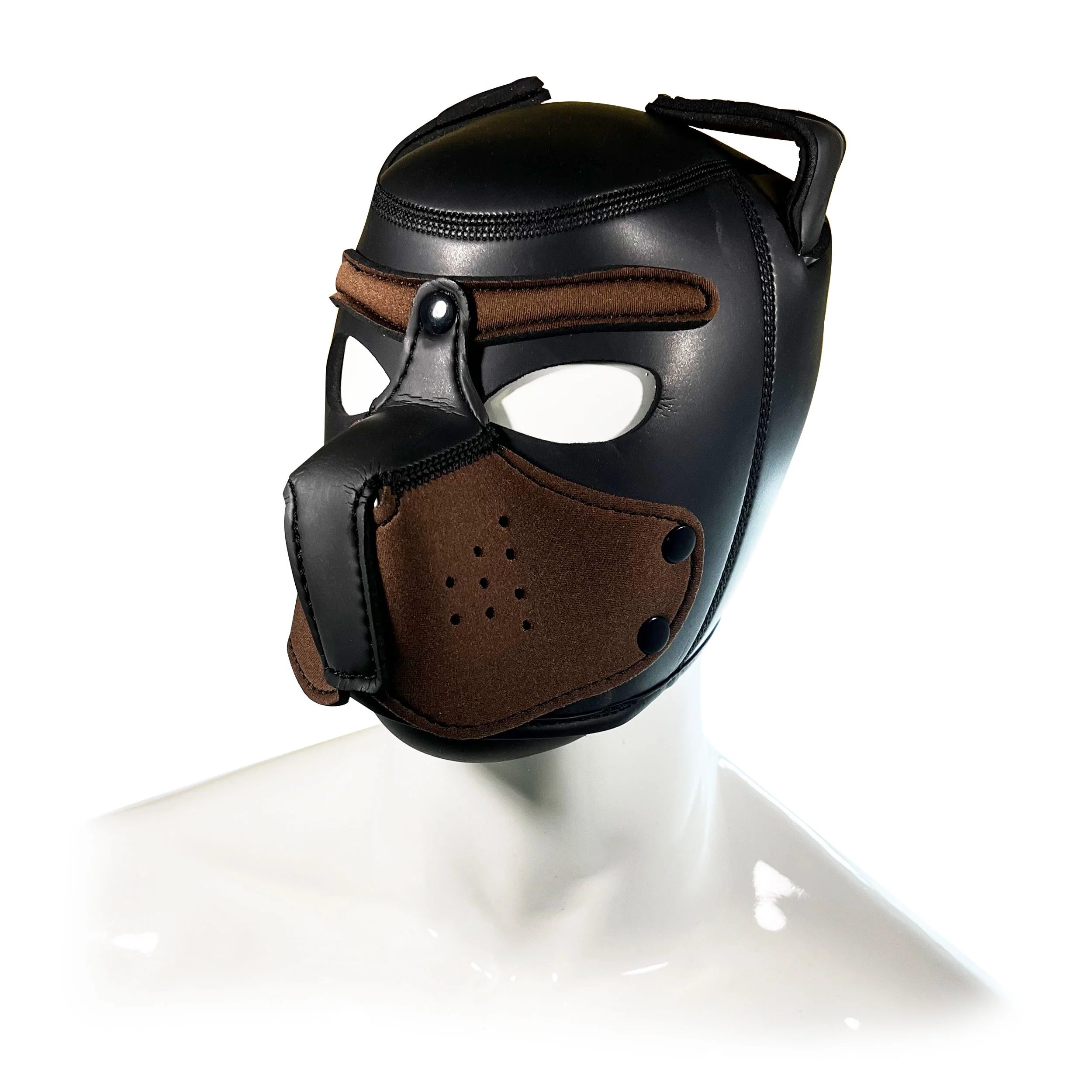 COFFEE AND BLACK DOG HOOD L