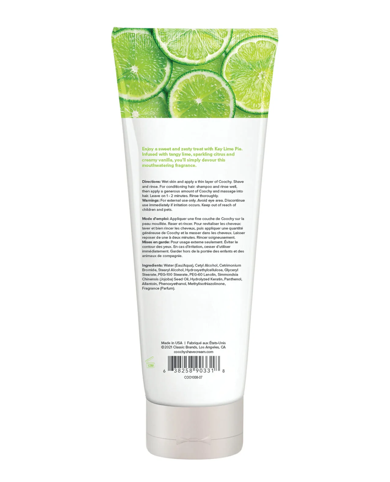 COOCHY Oh So Smooth Shave Cream Key Lime - 7.4 oz - Image 2