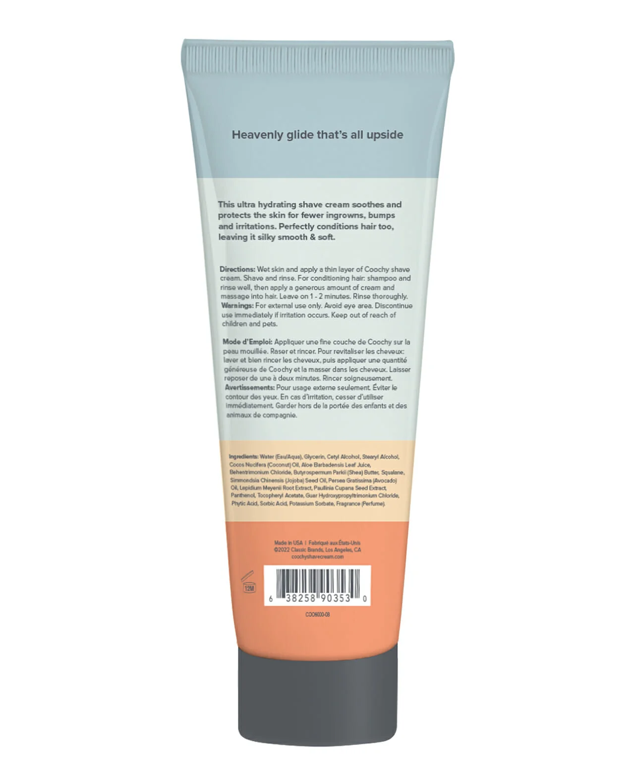 COOCHY Ultra Hydrating Shave Cream Mango Coconut - 8.5 oz - Image 2