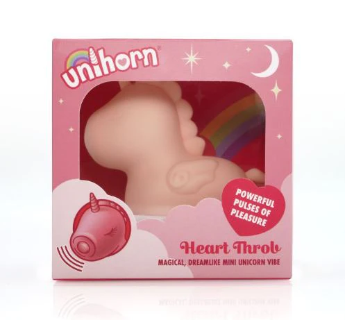 Creative Conceptions Unihorn Heart Throb Pulsating Unicorn Mini Vibrator - Image 3