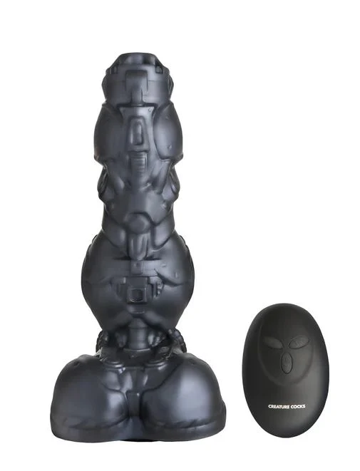 Creature Cocks Cyborg Cock Thrusting & Vibrating Silicone Dildo - Image 6
