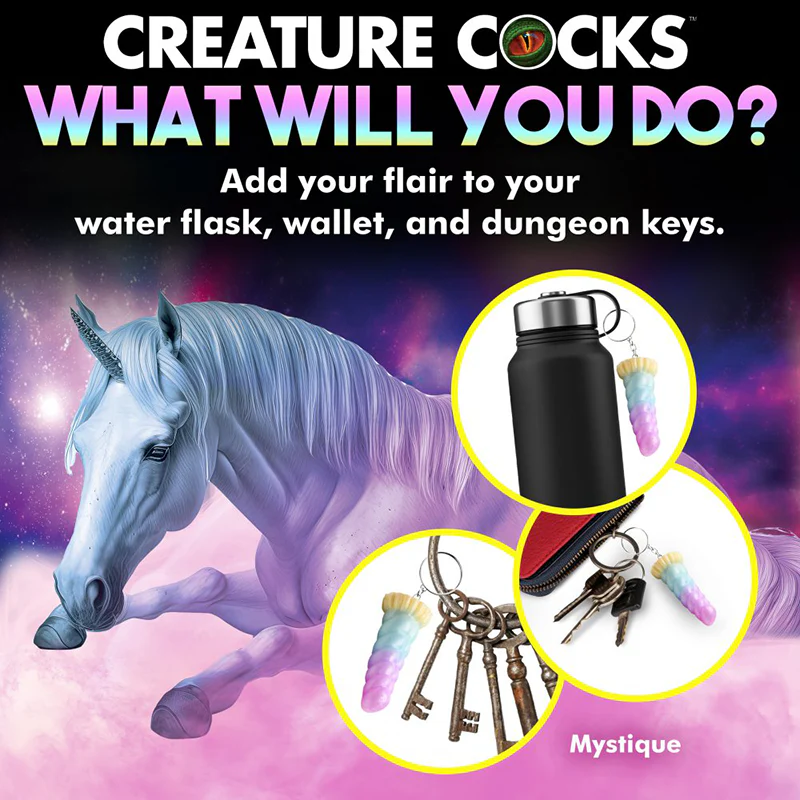 THE CREATURE COCKS MYSTIQUE UNICORN KEYCHAIN - Image 3