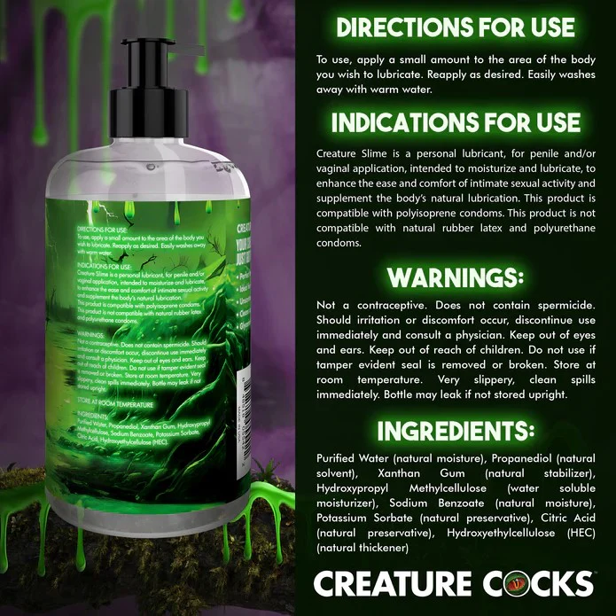 Creature Slime  16oz Clear Water-Based Lubricant - Image 5