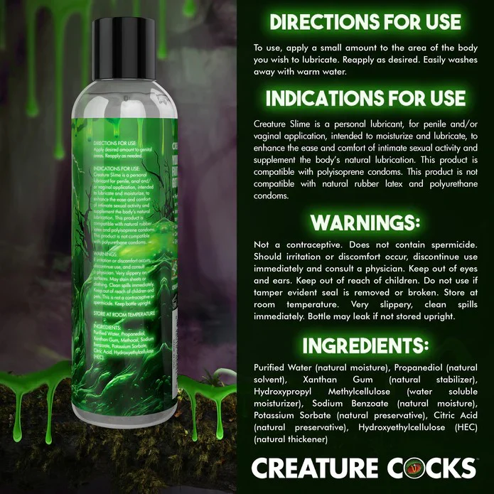 Creature Slime  8oz Clear Water-Based Lubricant - Image 5