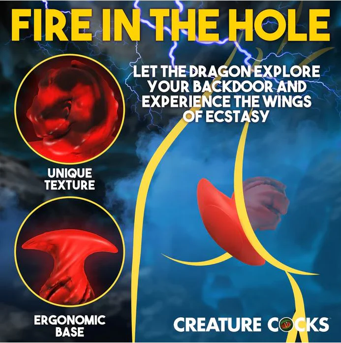 Creature Cocks Dragonspawn Silicone Butt Plug - Medium - Image 5