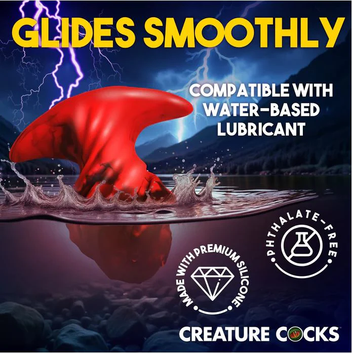Creature Cocks Dragonspawn Silicone Butt Plug - Medium - Image 4