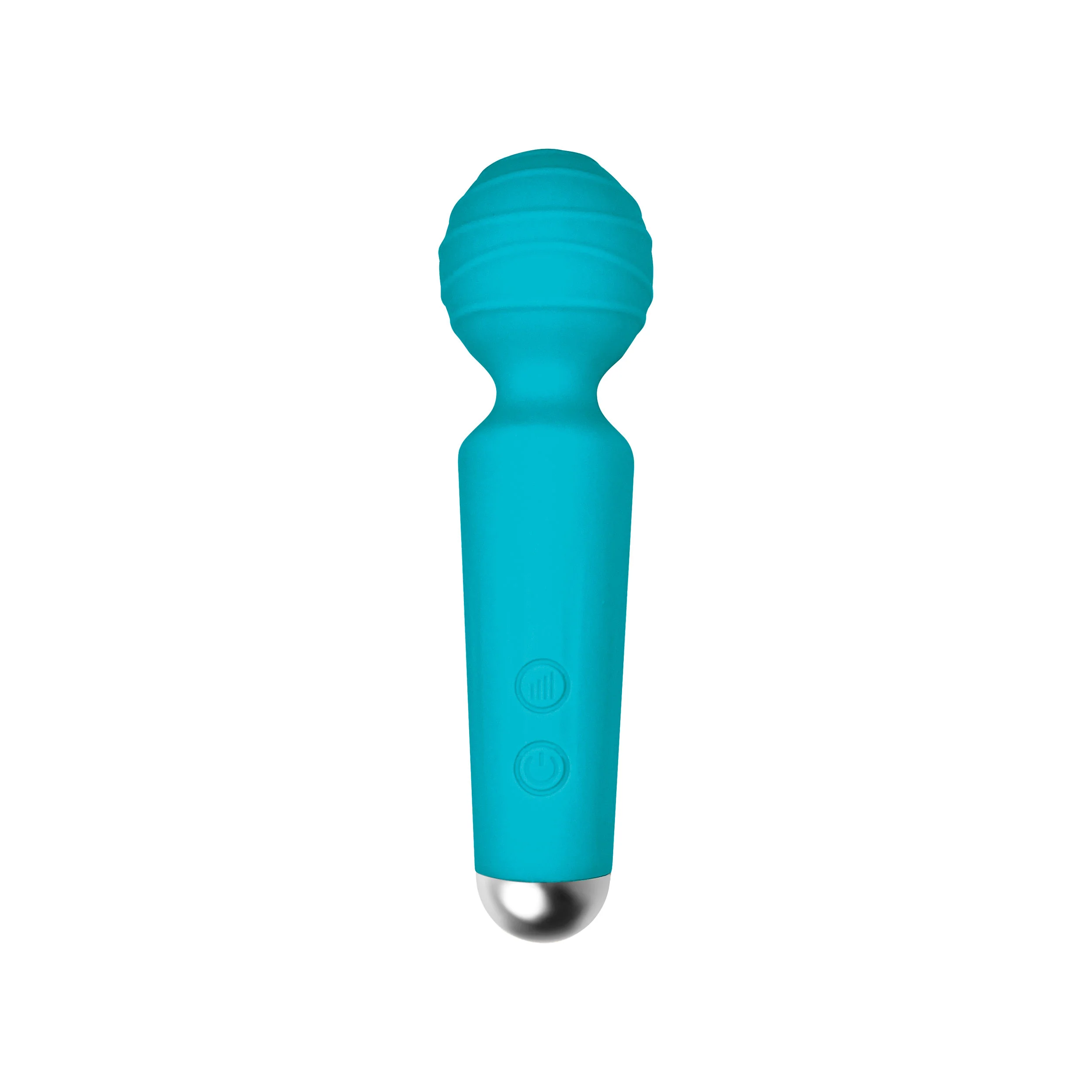 Duet Teal Mini Pleasure Wand Vibrating Massager - Image 2