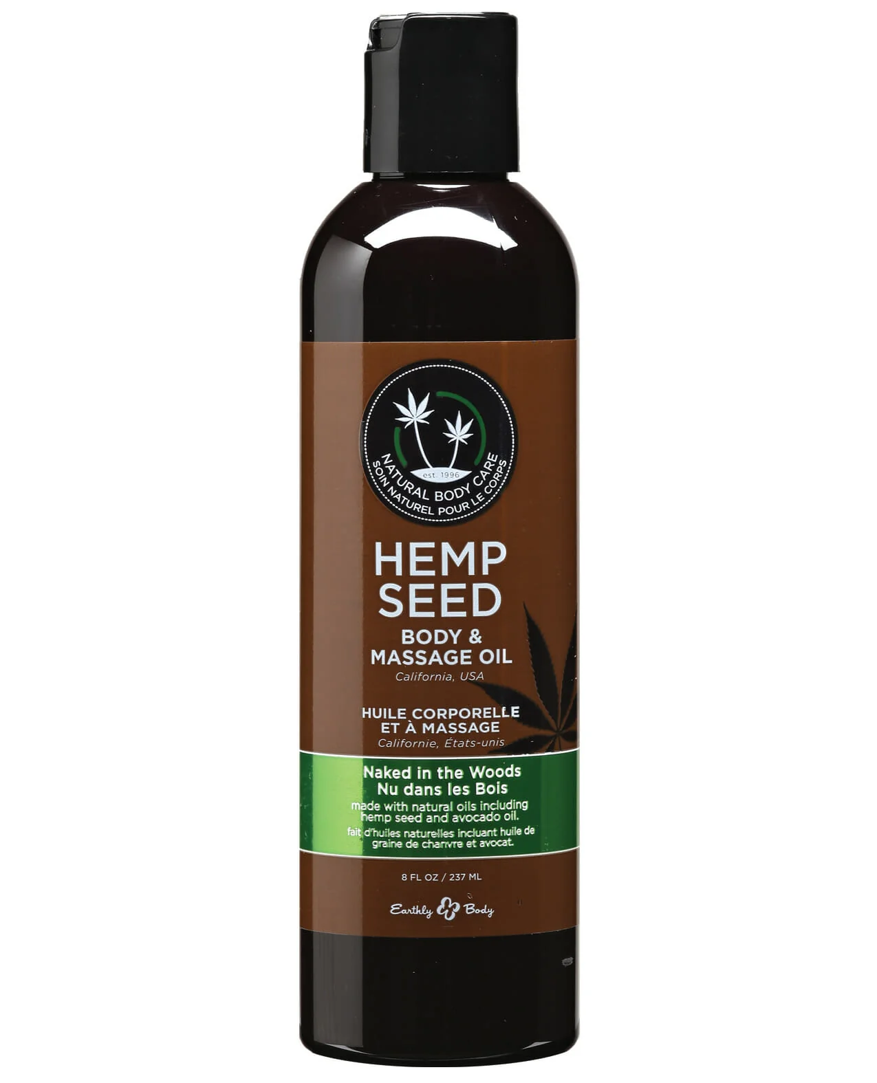 Earthly Body Naked in the Woods Massage Body Oil - 8 oz