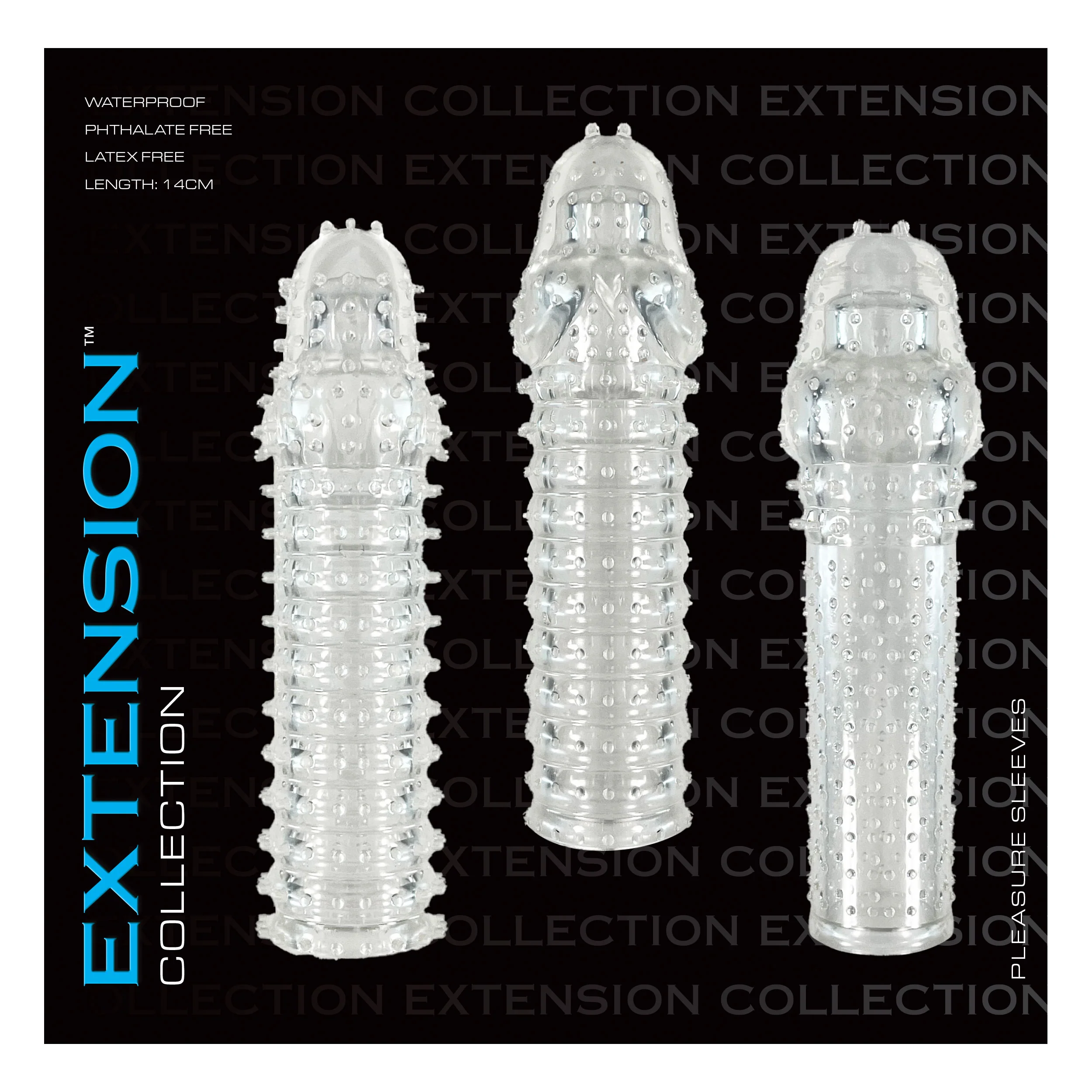 Extension Collection Penis Extension Set - Clear - Image 12