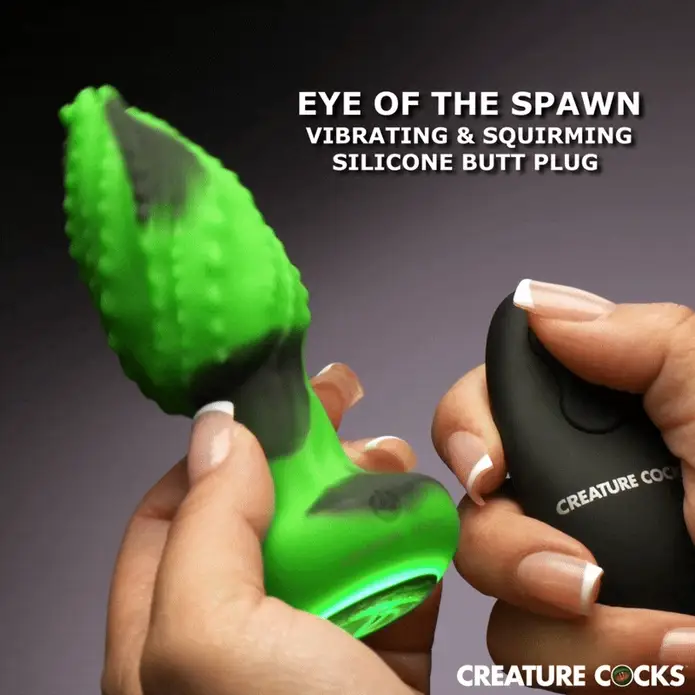 Eye of the Spawn Vibrating and Squirming Silicone Butt Plug by Creature Cocks - Image 2