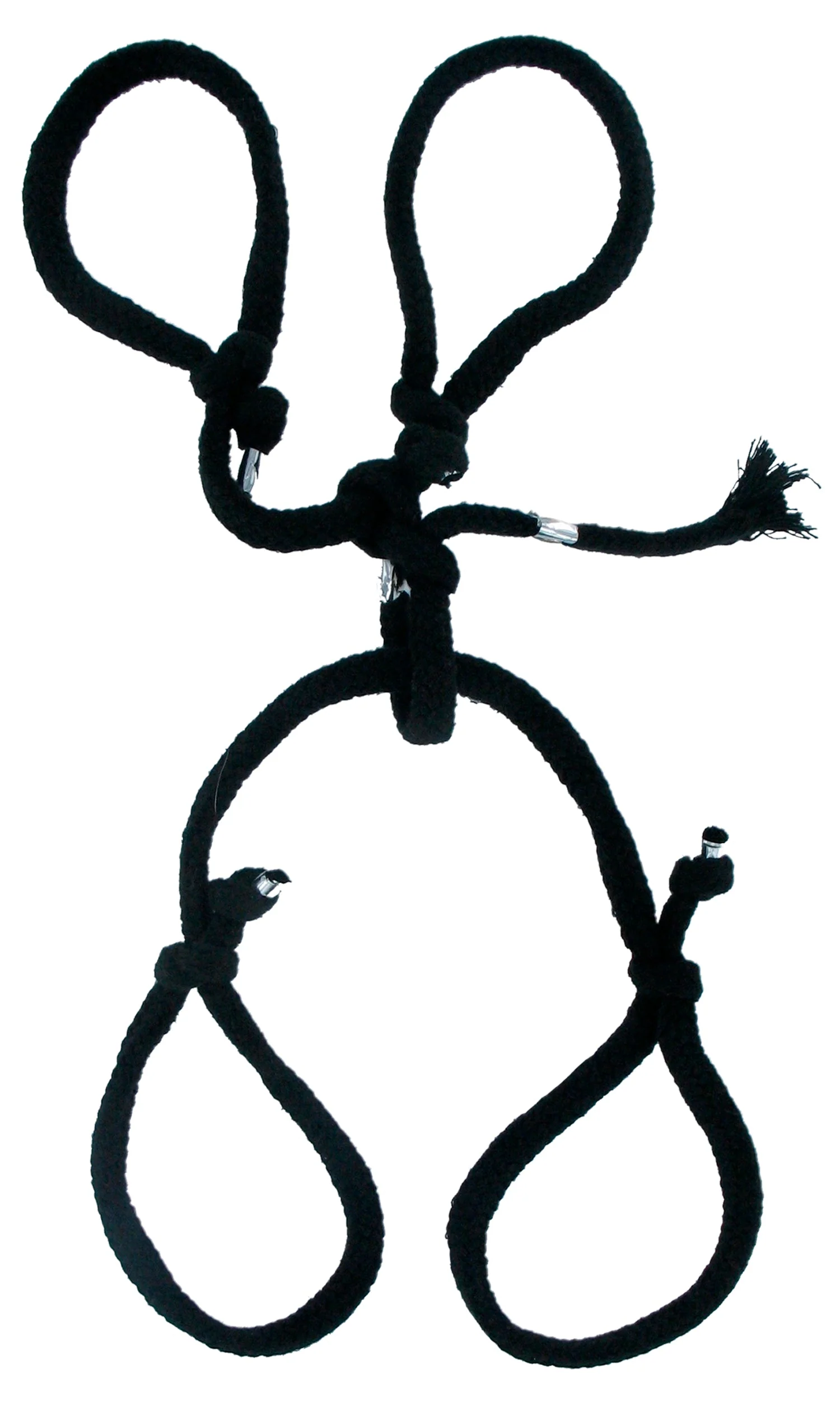 Fetish Fantasy Silk Rope Hogtie - Black - Image 2