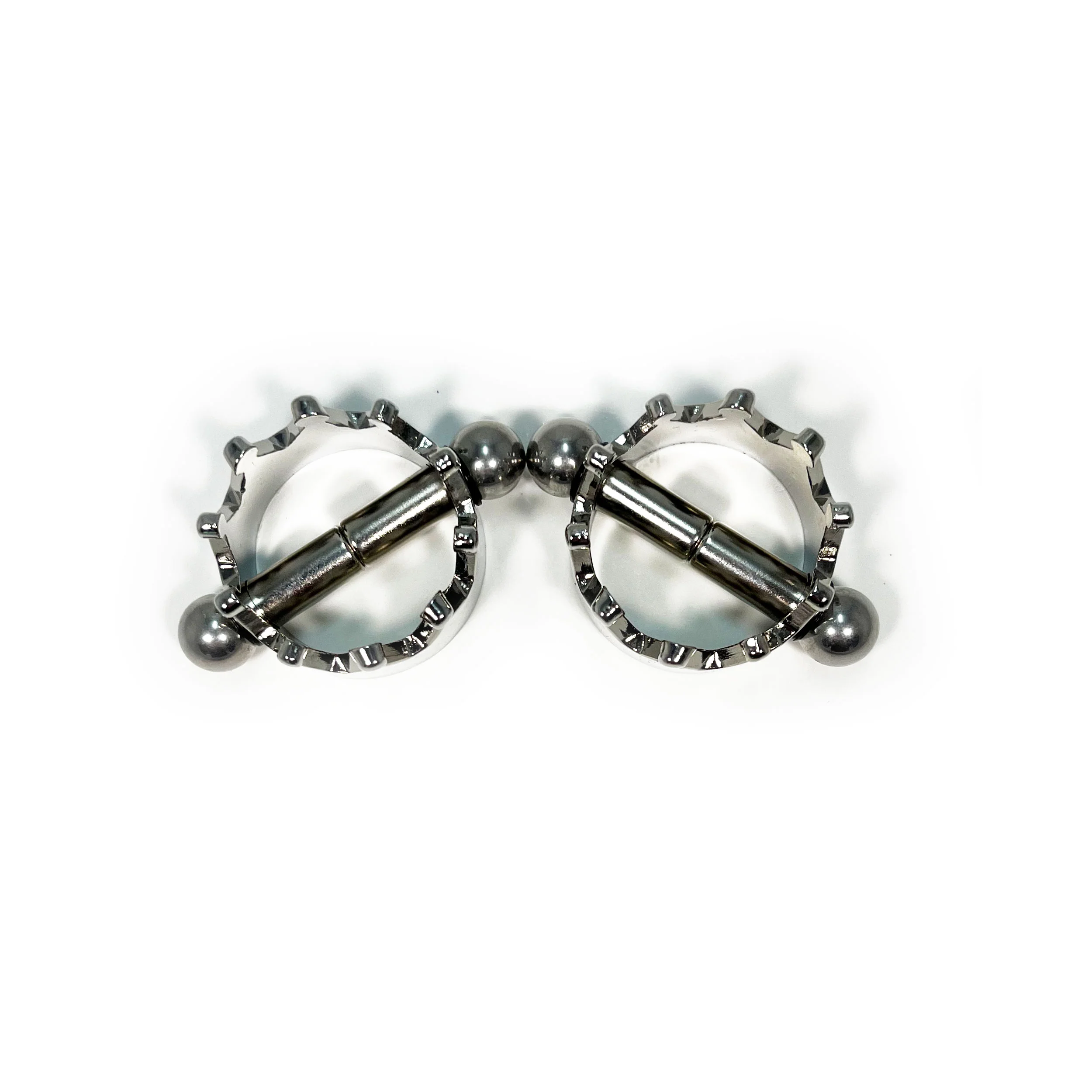 Fetish Pleasure Play Nipple Clamp Crown Shaped - Image 3