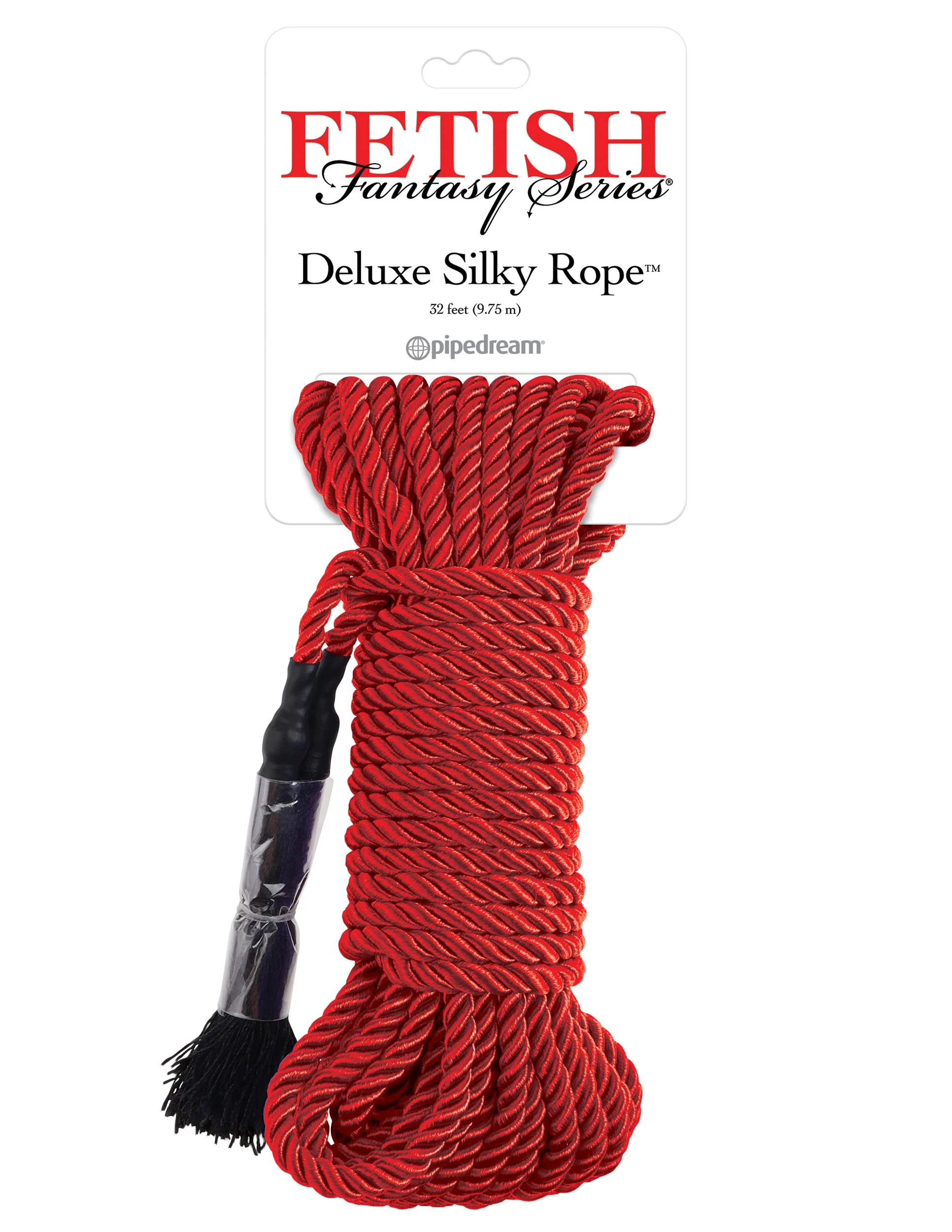 Fetish Fantasy Deluxe Silk Rope - Red - Image 3