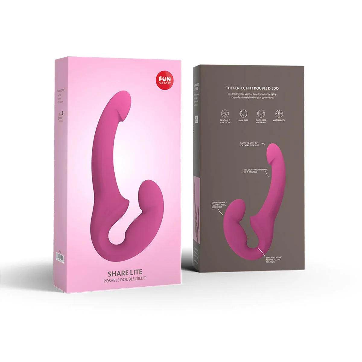 FUN FACTORY SHARE LITE POSABLE DOUBLE-SIDED DILDO - Image 4