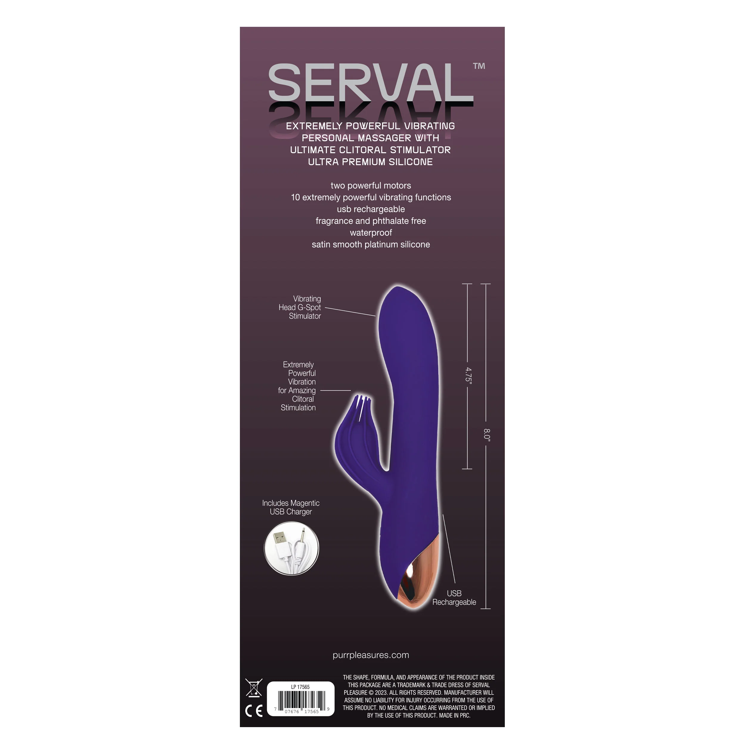 The Serval Rabbit Clitoral Stimulating Vibrator - Image 4