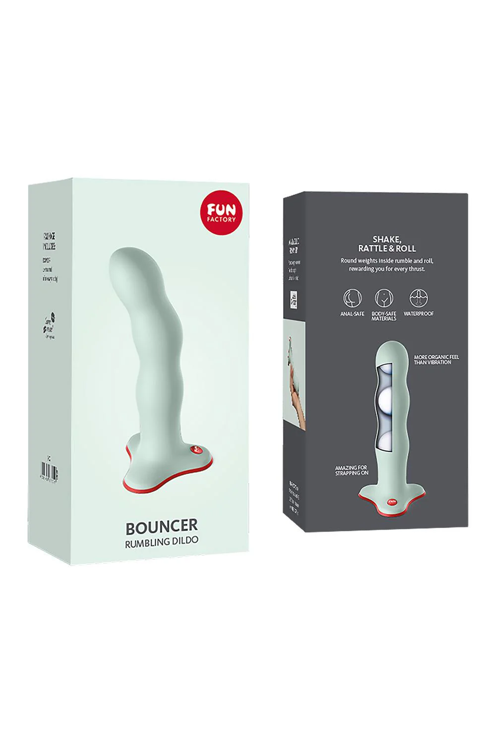Fun Factory Bouncer Dildo in Sage Green - Image 5