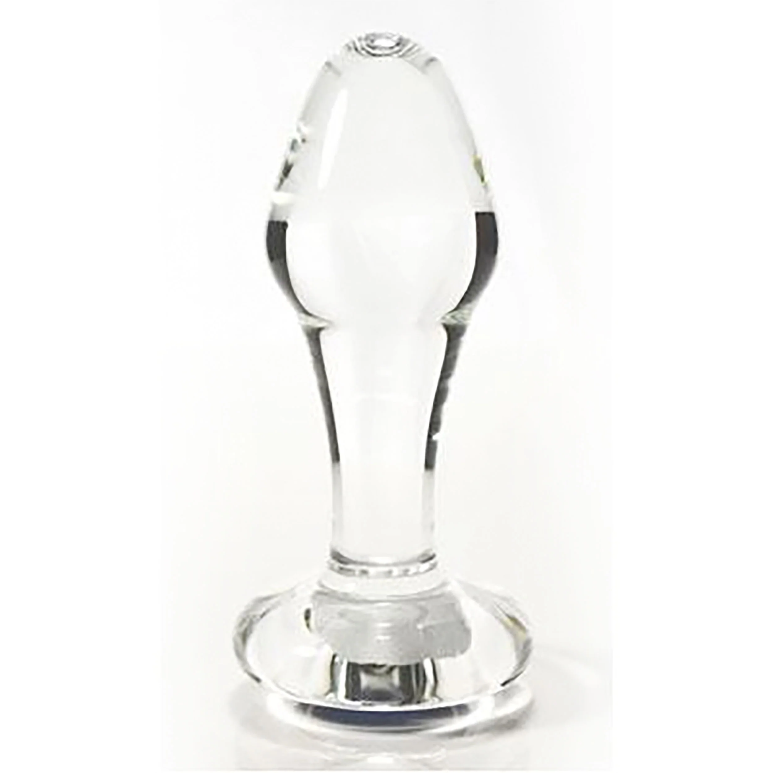 Glass Erotic Play Blue Jewel Anal Plug