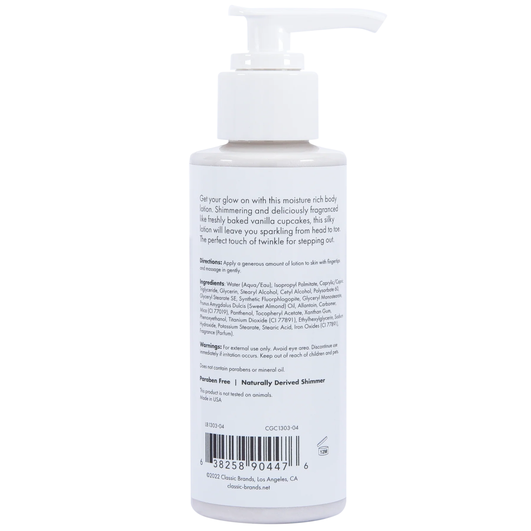 Glow Vanilla Cupcake Shimmer Lotion Silver - 4 oz - Image 2