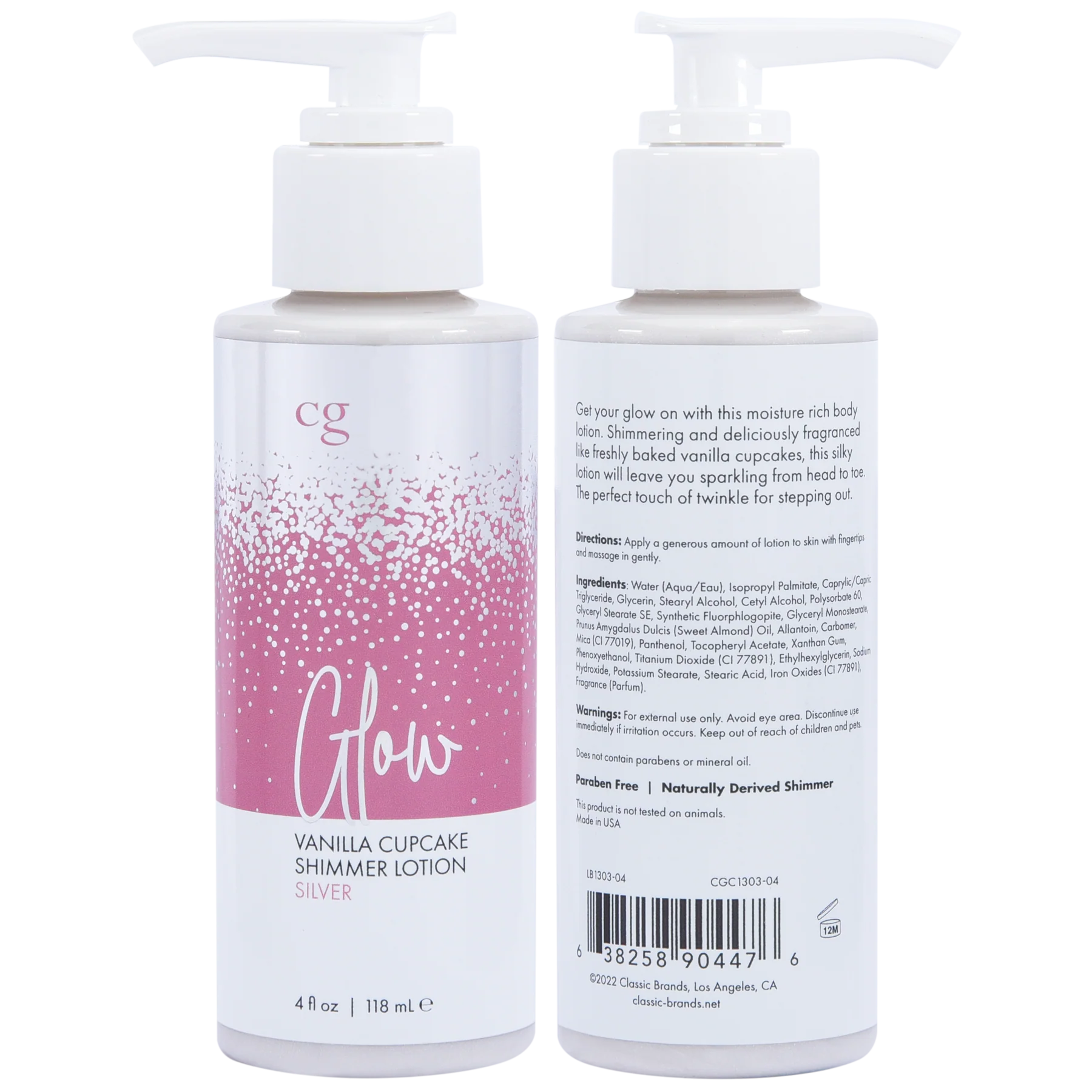 Glow Vanilla Cupcake Shimmer Lotion Silver - 4 oz - Image 3