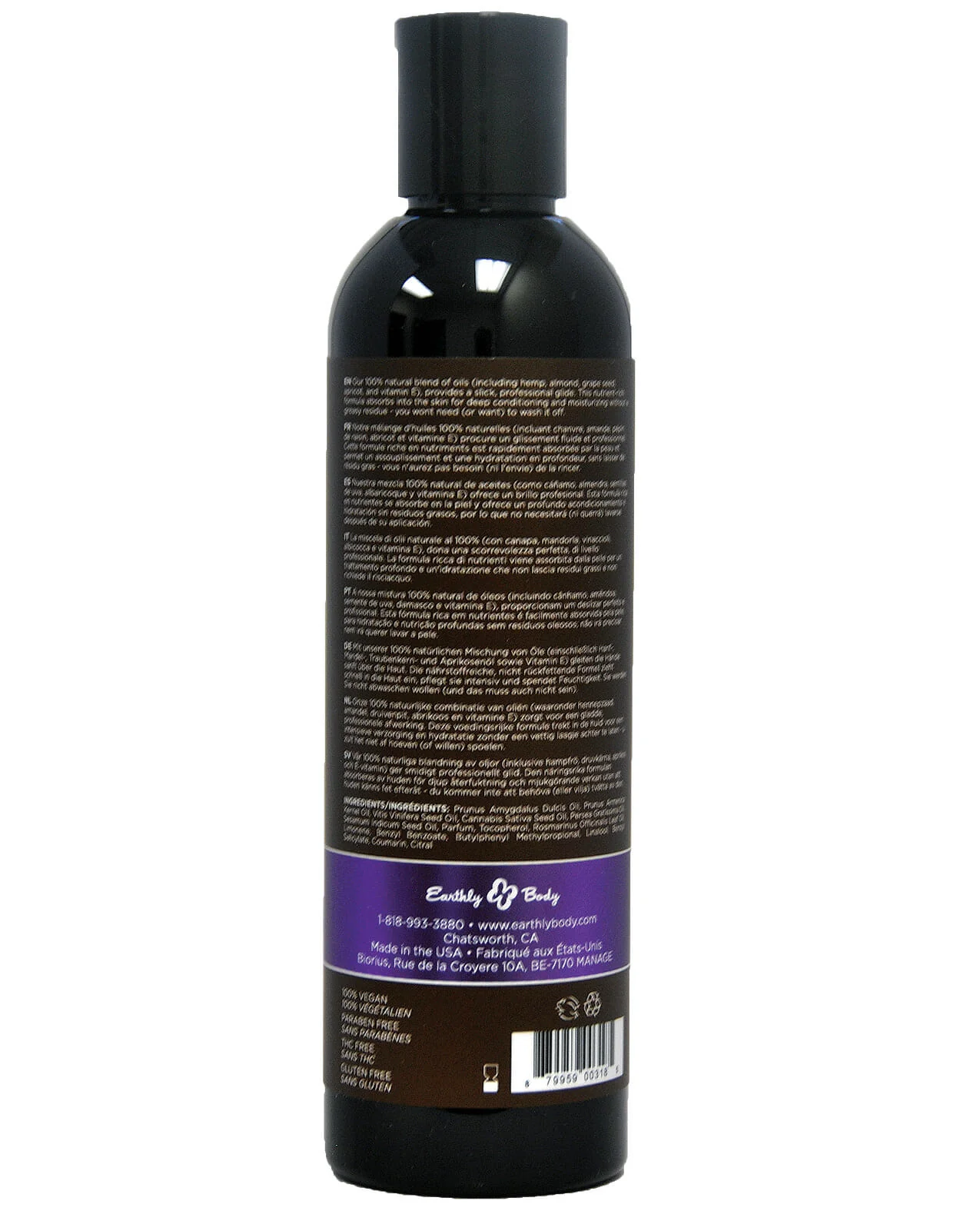Hemp Seed High Tide Massage Oil - 8 oz - Image 2
