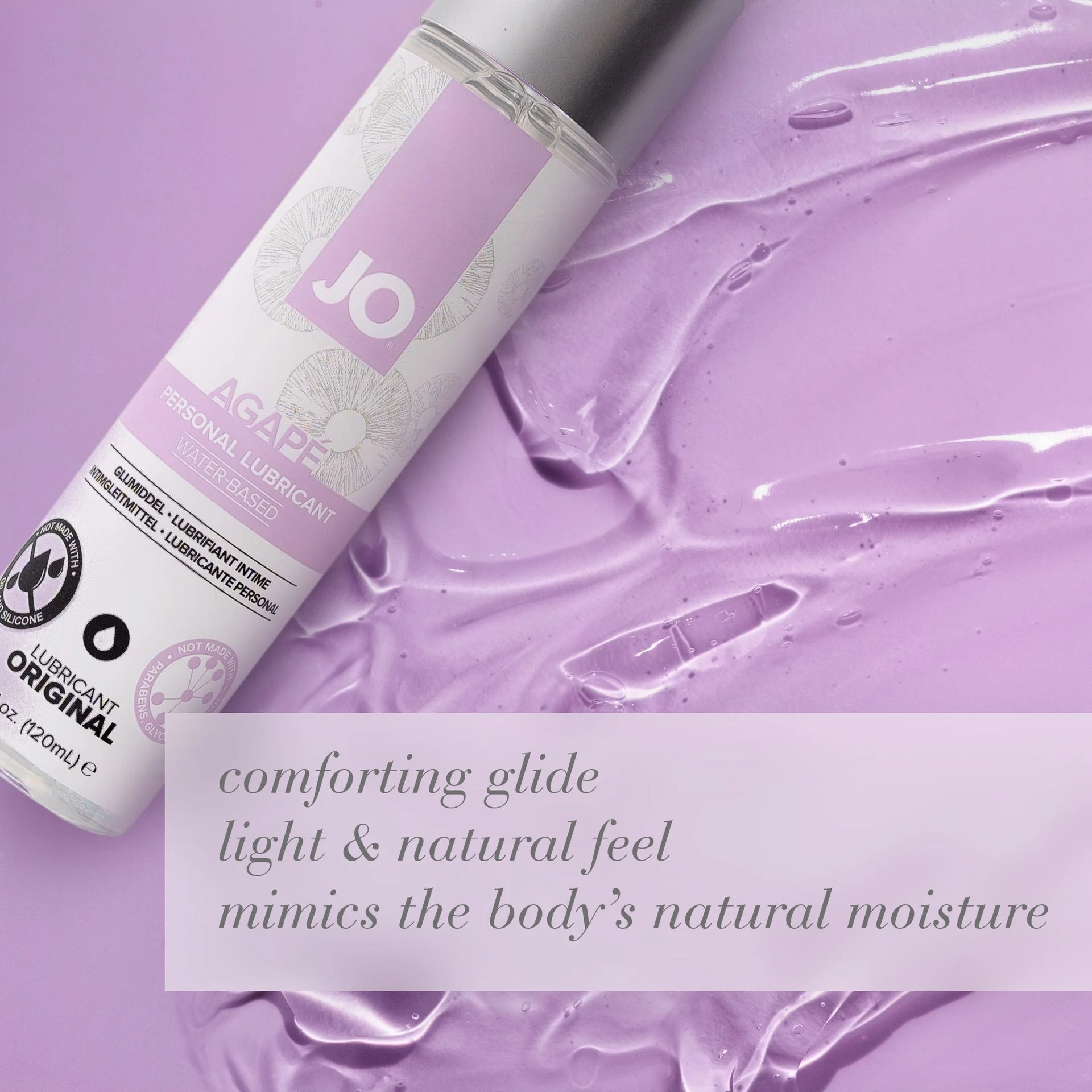 JO Agape Original Lube - 4 oz - Image 3