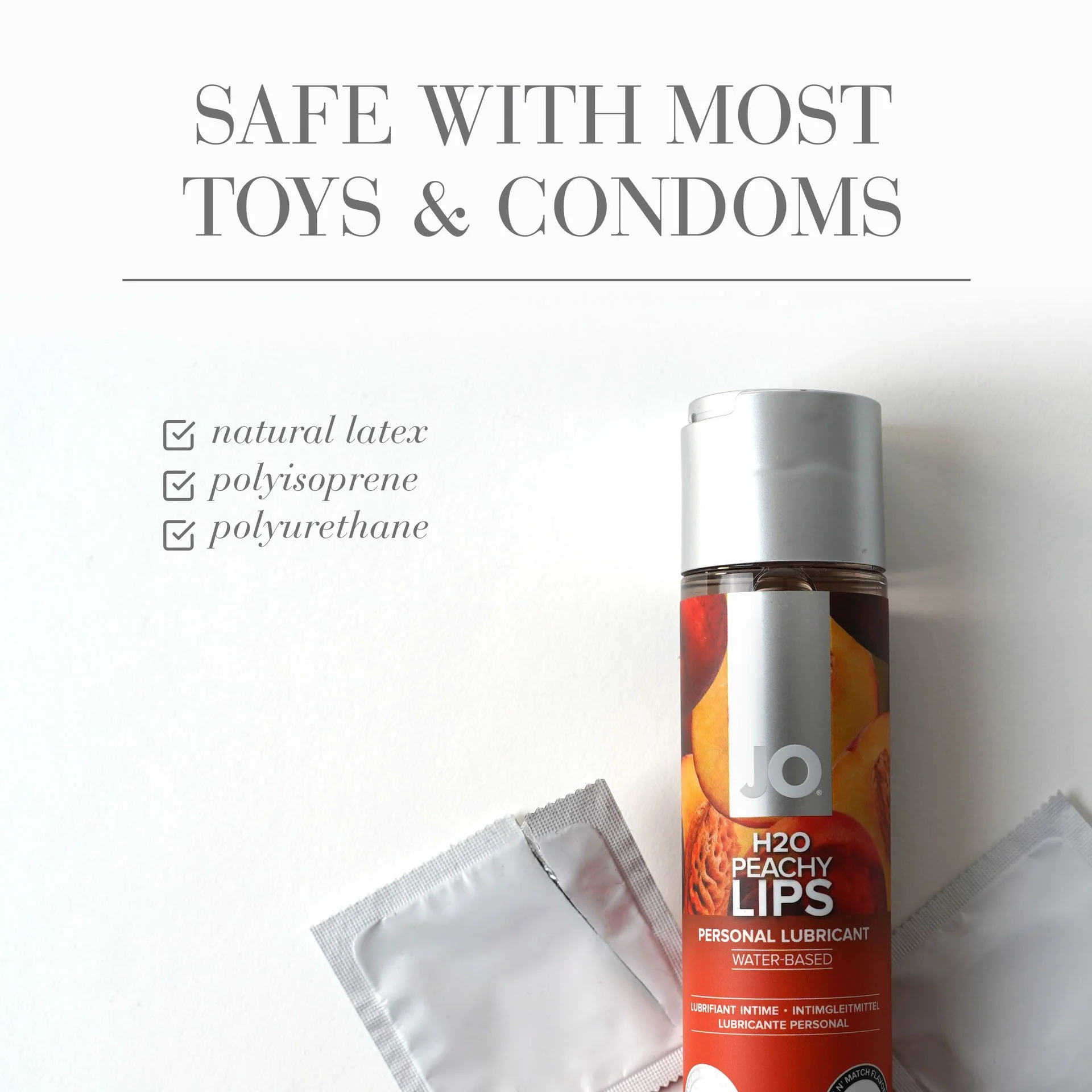 JO H2O - Peachy Lips Lube - 1 oz - Image 4
