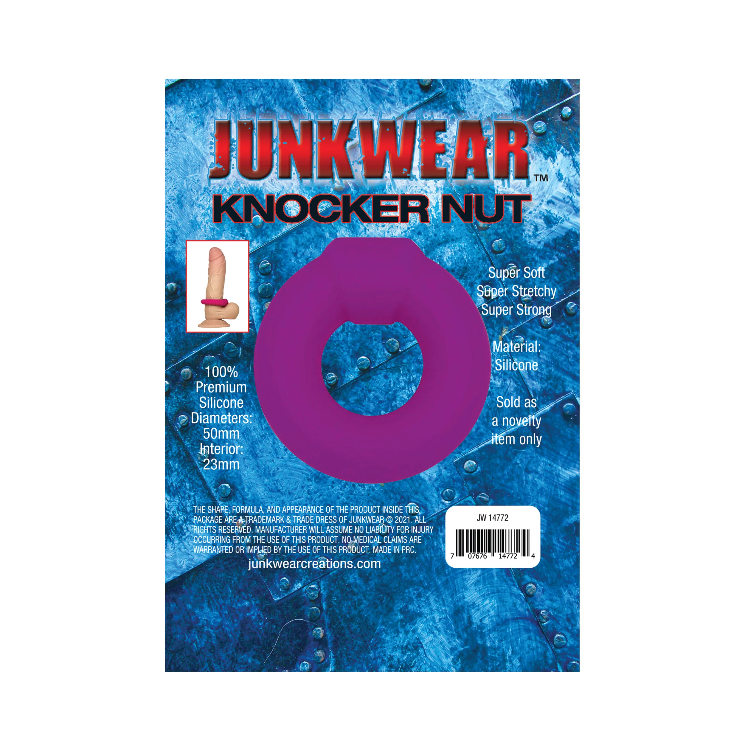 Junkwear Knocker Nut Ring - Magenta - Image 3