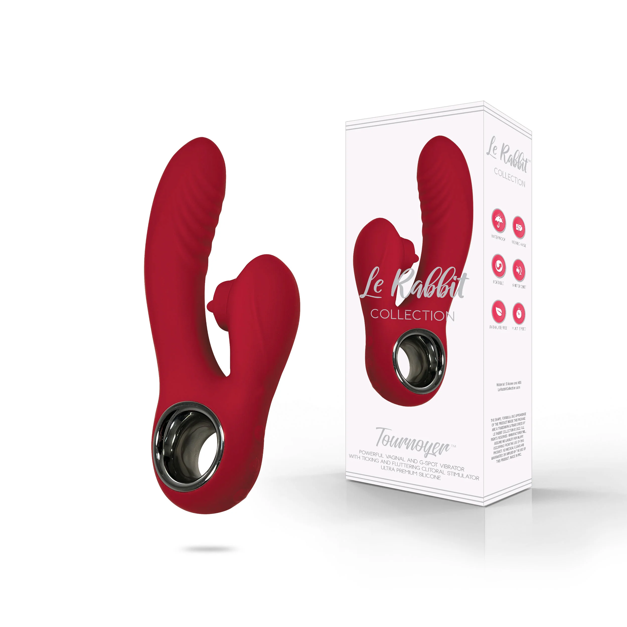 THE LE RABBIT DUAL ACTION VIBRATOR - RED - Image 3