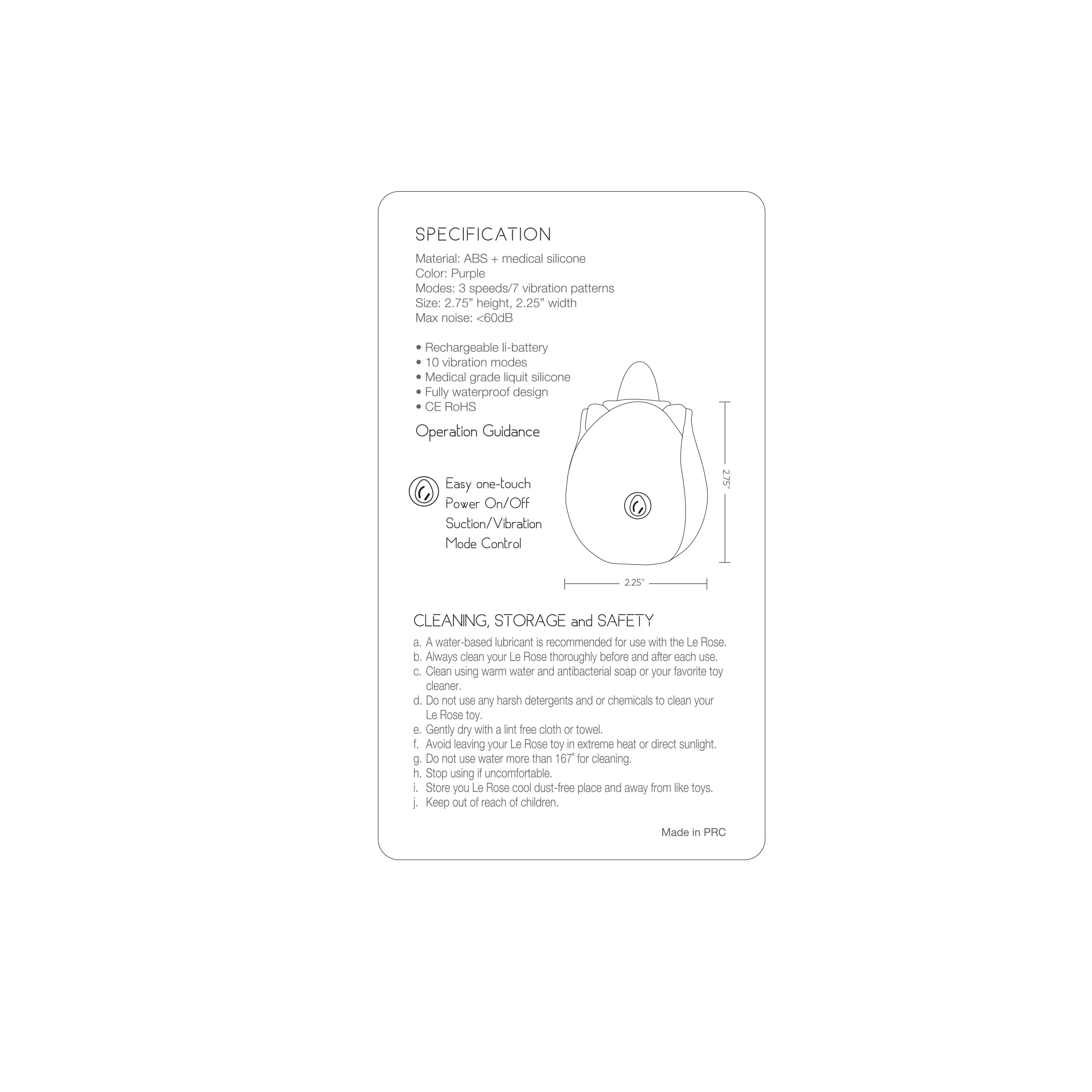 Le Tongue Clitoral Vibrator - Purple - Image 6