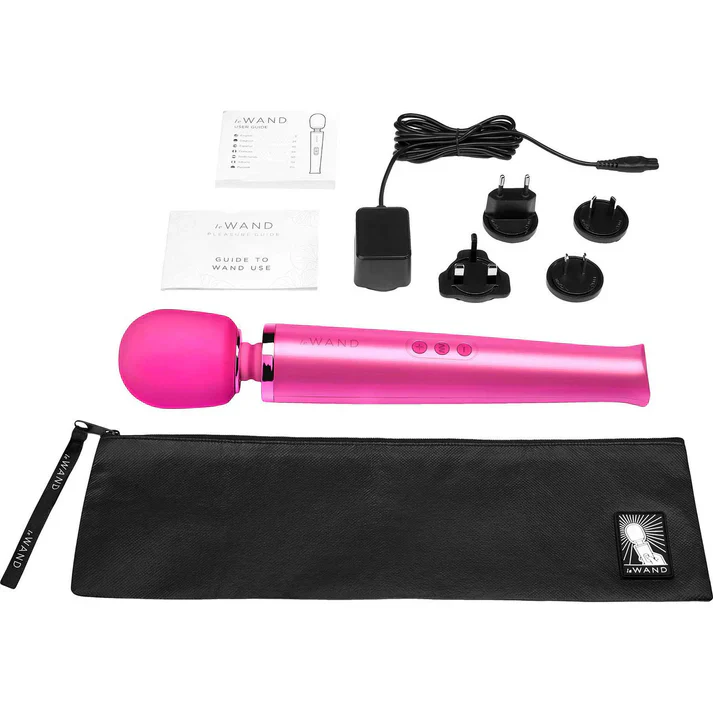 Le Wand Rechargeable Massage Wand Vibrator in Magenta - Image 7