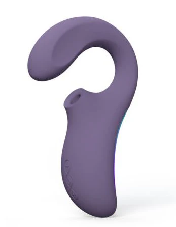 Lelo Enigma Wave Dual Stimulation Triple Motor Vibrator - Cyber Purple - Image 2