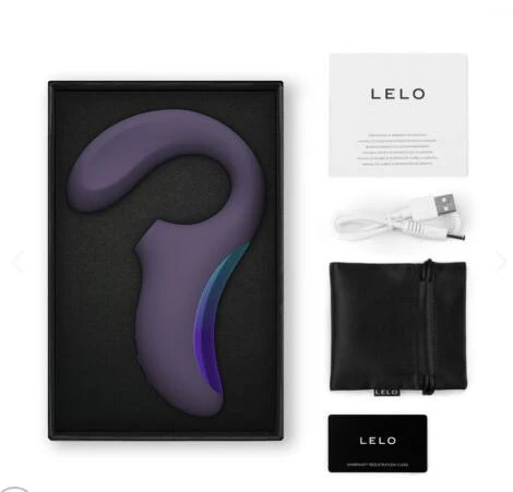 Lelo Enigma Wave Dual Stimulation Triple Motor Vibrator - Cyber Purple - Image 3