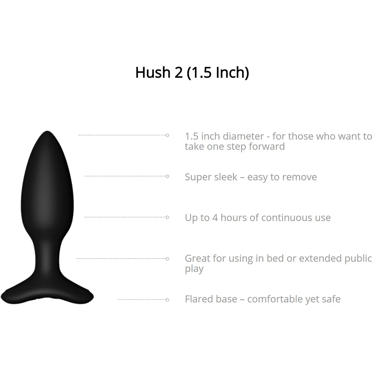 Lovense Hush 2 - 1.5-inch Plug - Image 4