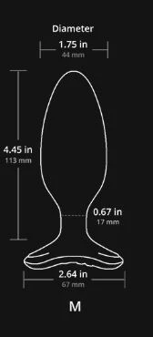 Lovense Hush 2 Vibrating Butt Plug Black - 1.75" - Image 5