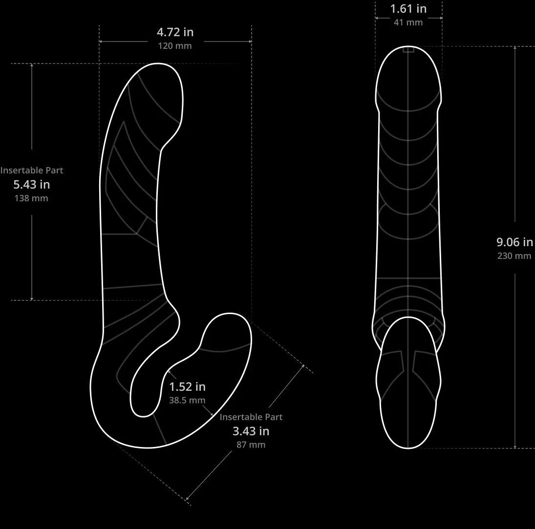 THE LOVENSE LAPIS APP CONTROLLED STRAPLESS STRAP ON - Image 8