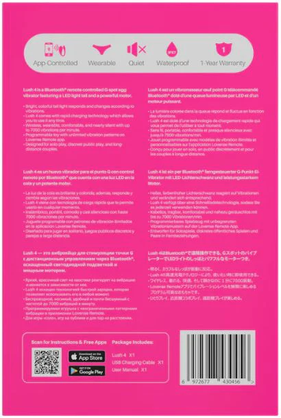 Lovense Lush 4 Bluetooth App-Controlled G-Spot Egg Vibrator - Image 9