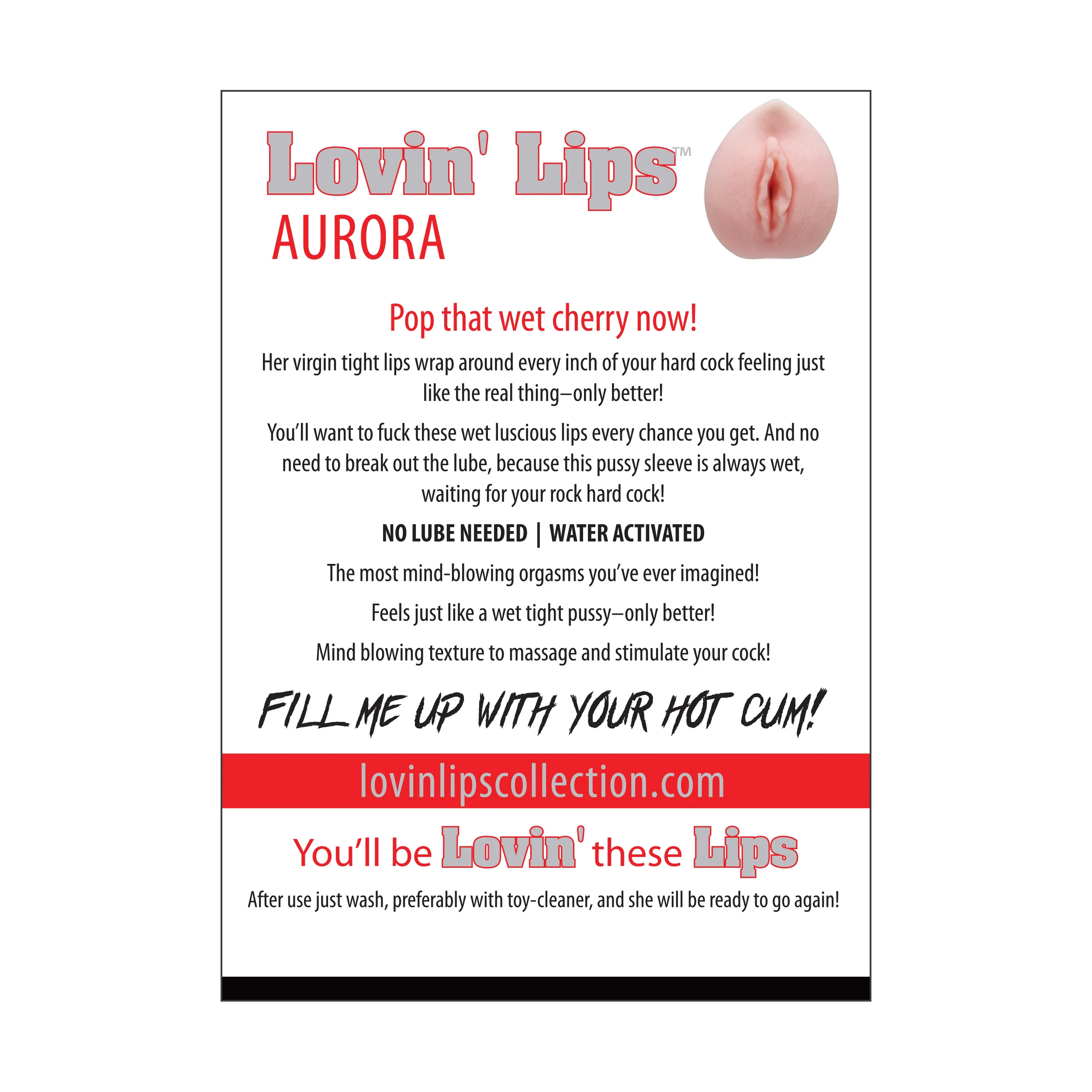 Lovin' Lips H2O Stroker - Aurora - Image 4